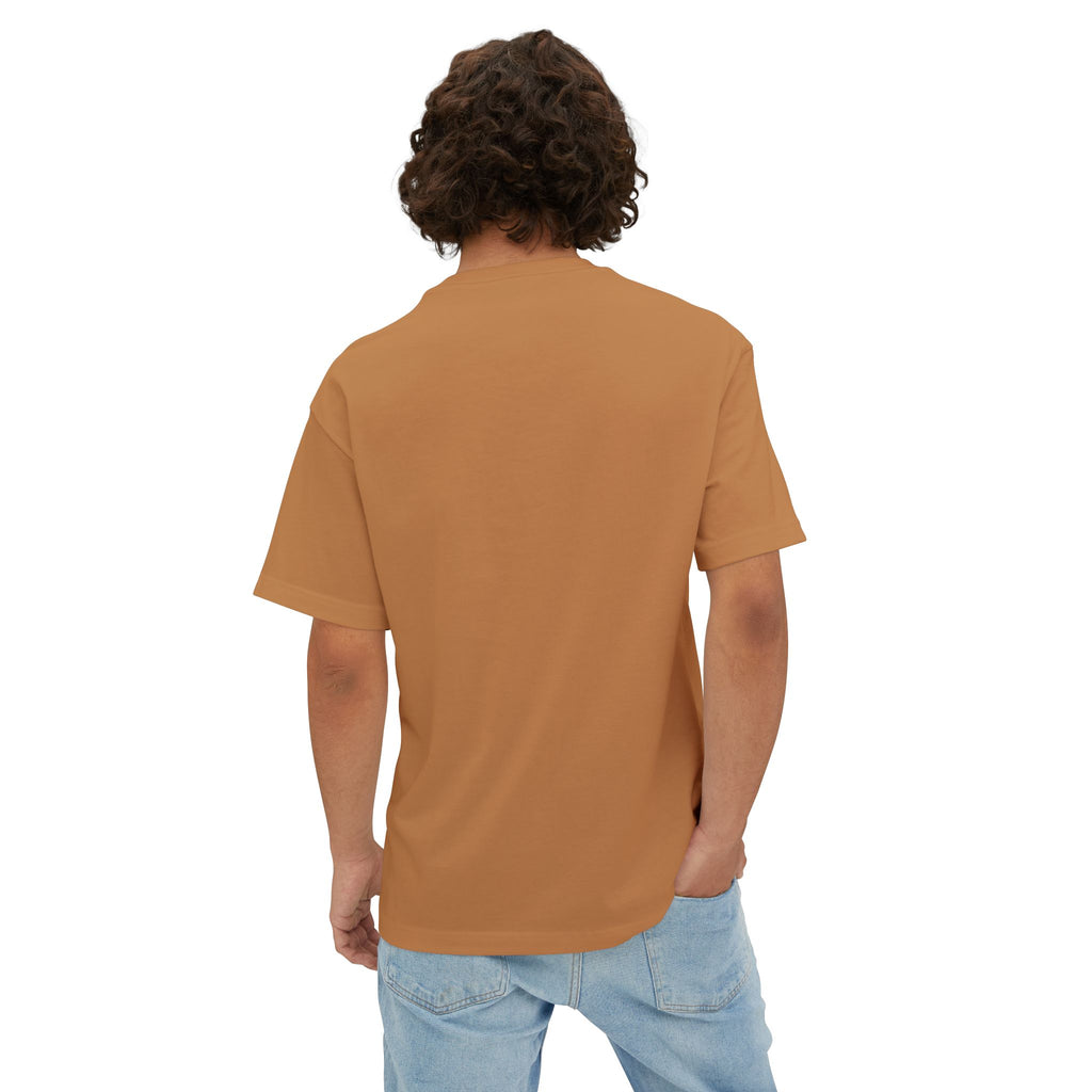 "Light Your Way" light brown unisex Boxy Tee